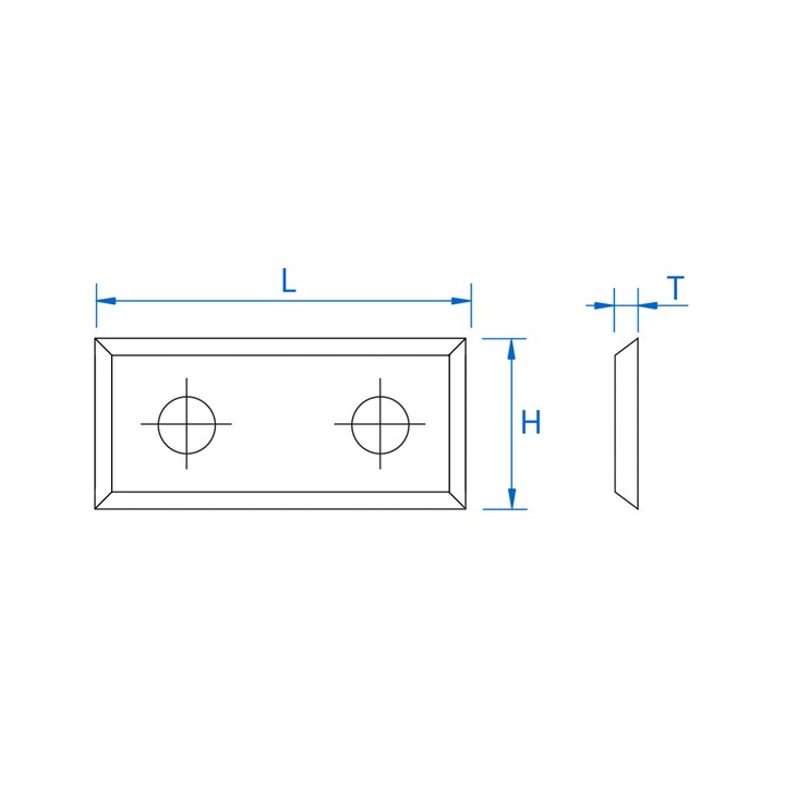 49.5 x 12 x 1.5 mm 4 Side Rebate Blades